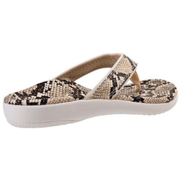 Elegant Snake Print Women's Sandals - Picture 3 of 6
